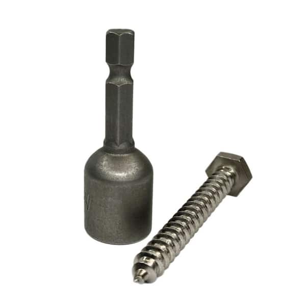 150-Pack 1/4 in. x 2 in. Lag Bolt Installation Kit