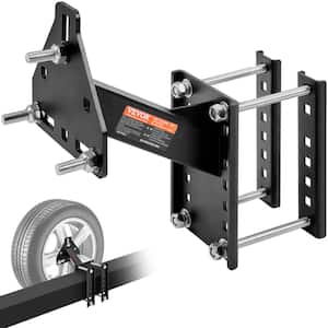 Spare Tire Carrier 160 lbs. Capacity Trailer Kit Spare Tire Mount for 4, 5, 6 and 8 Lugs Wheel on 4 in. - 6.5 in. Bolt