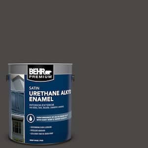 1 gal. Home Decorators Collection #HDC-CL-14A Warm Onyx Urethane Alkyd Satin Enamel Interior/Exterior Paint