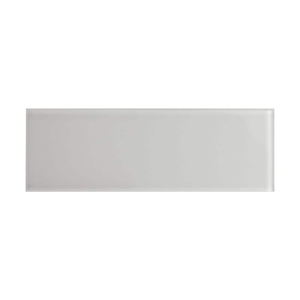 Subway Light Gray 3 in. x 9 in. Glass Tile Sample price history on PriceWatchPro