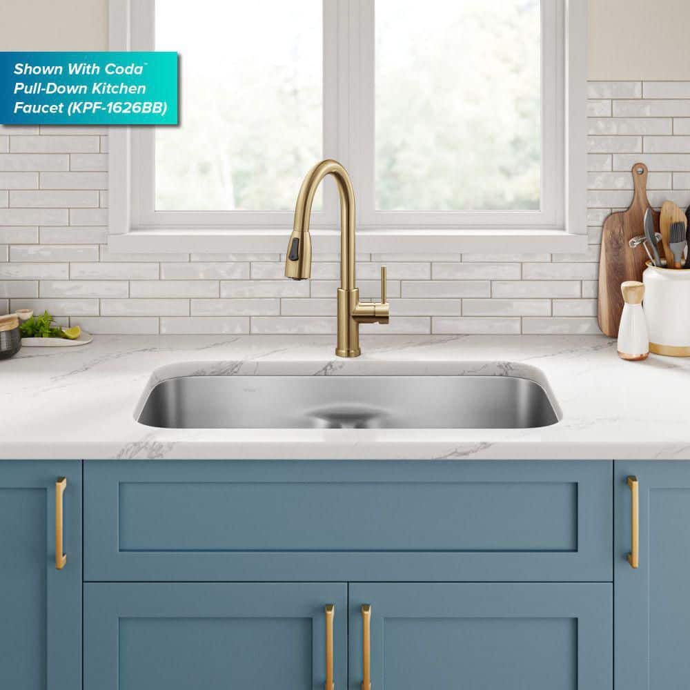 Premier 32-inch Satin Stainless Steel Double Bowl Undermount Sink
