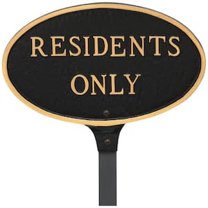 6″ x 10″ Small Oval No Fishing Statement Plaque Sign with 23″ Lawn Stake –  The Address Number Store