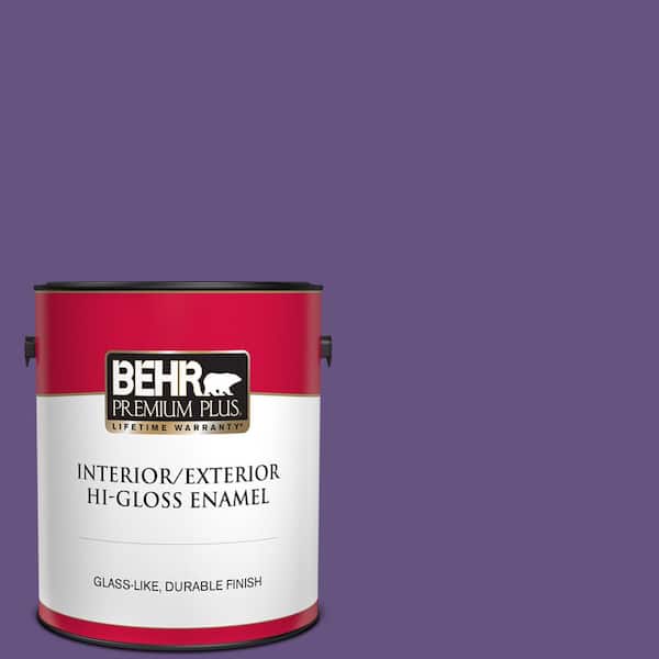 BEHR PREMIUM PLUS 1 gal. Home Decorators Collection #HDC-MD-25 Virtual Violet Hi-Gloss Enamel Interior/Exterior Paint