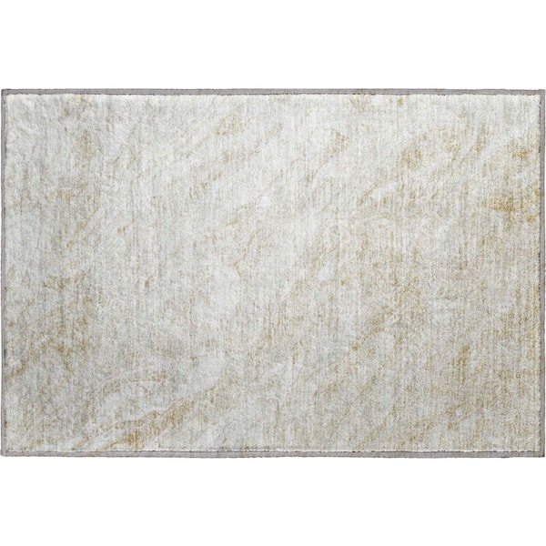 Addison Rugs Mayfield Premium Machine Washable Indoor/Outdoor Geometric AMF640 Ivory 1 ft. 8 in. x 2 ft. 6 in. Area Rug