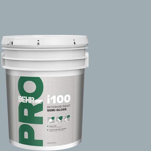 5 gal. #ECC-30-1 Pelican Bay Semi-Gloss Interior Paint