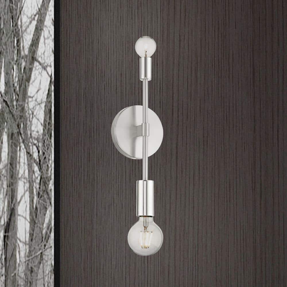 Blairwood Brushed Nickel 2-Light ADA Compliant Wall Sconce