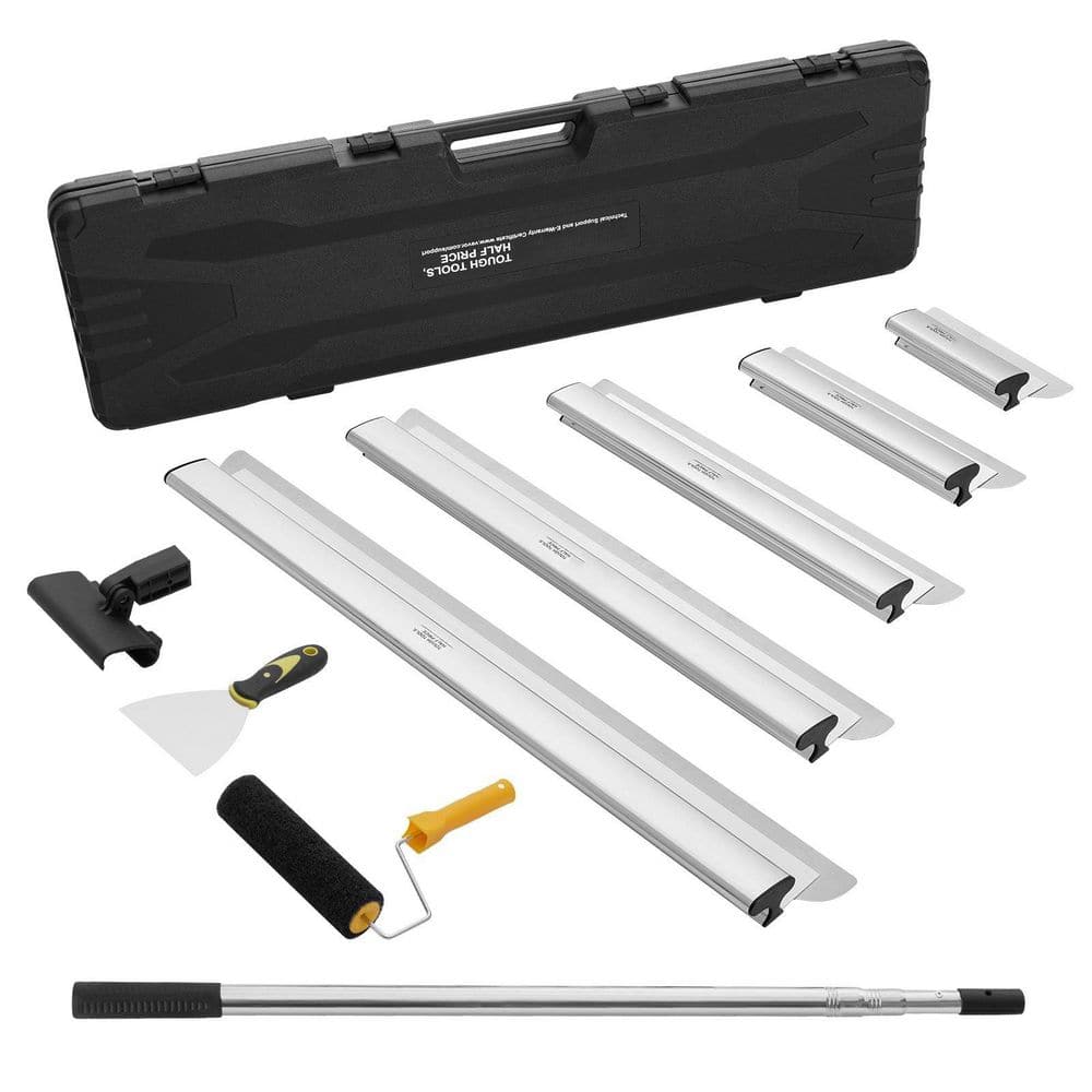 Stainless Steel Drywall Skimming Blade Set with 10/16/24/32/40 in. Skimming Blades and 34 to 81.6 in. Extension Handle price history on PriceWatchPro