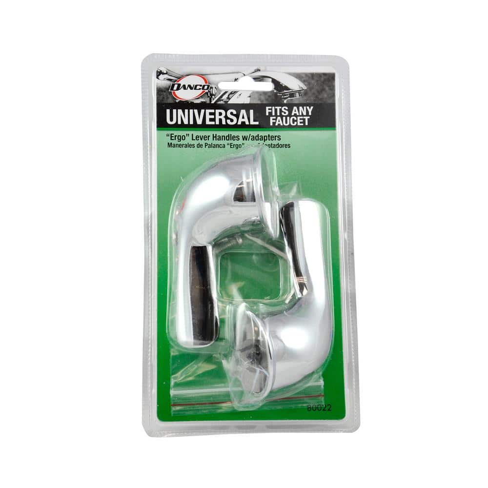 Universal Chrome Lever Faucet Handles for Sink and Tub