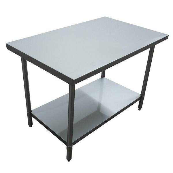 Excalibur Stainless Steel Kitchen Utility Table