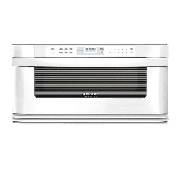 Sharp Insight 1.0 cu. ft. Countertop Microwave in White with Sensor Cooking-DISCONTINUED
