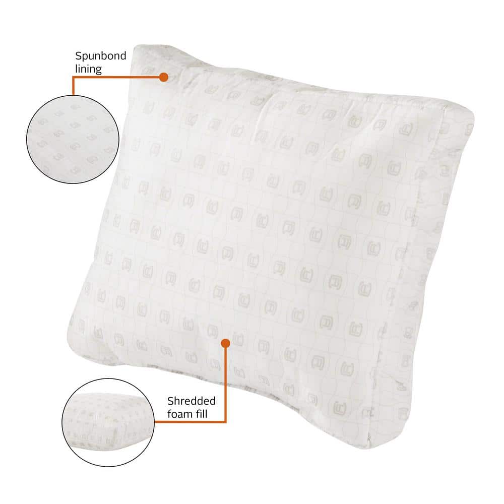 Classic White Foam Patio Lounge Chair Cushion