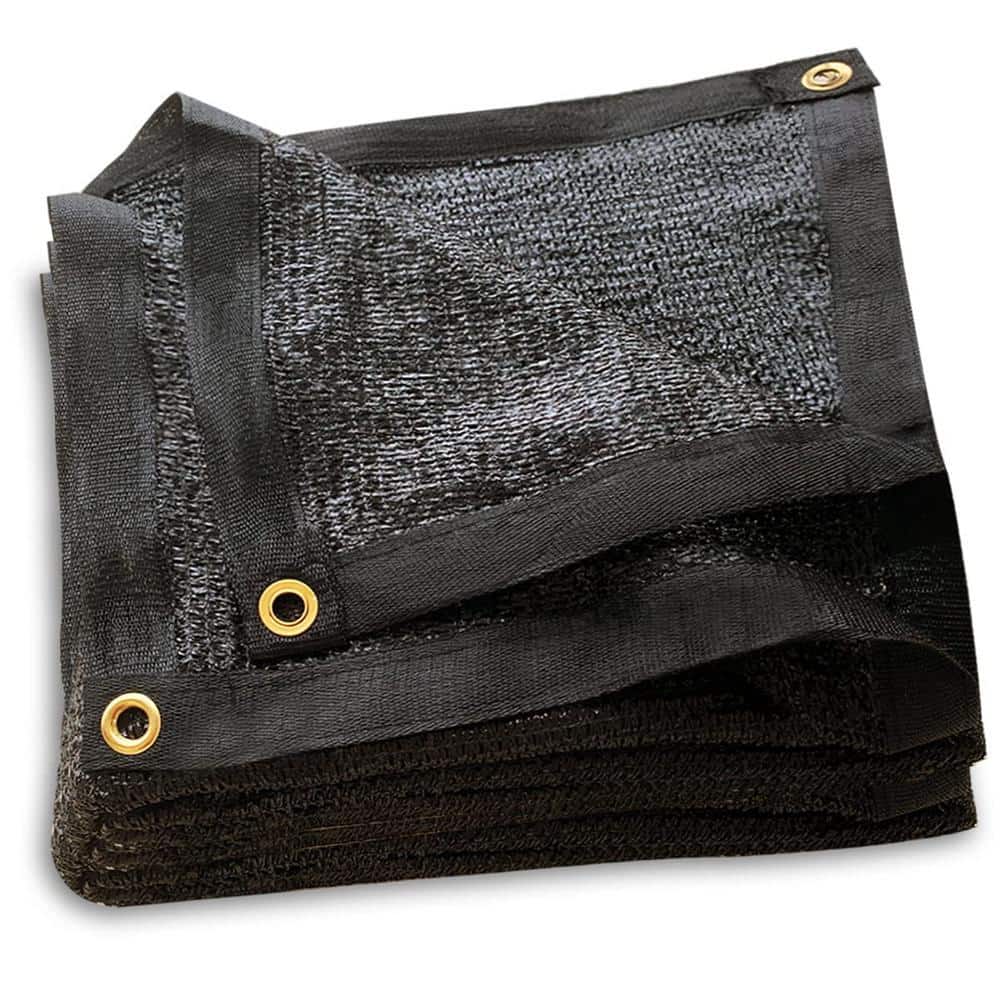 Quobiad 40% Shade Cloth 10x20 FT – Black UV-Resistant Sunblock Mesh Tarp For Garden, Greenhouse, And Raised Beds