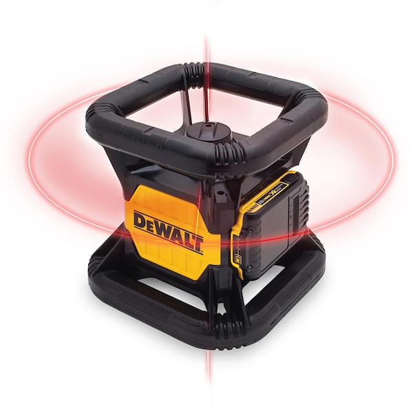 20V MAX Lithium-Ion Red Rotary Red Laser Level, TSTAK Storage Case, and Tripod with 20V 2Ah Battery and Charger