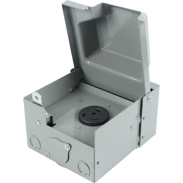 Weatherproof RV Power Outlet Box-30 Amp, 125 Volt, NEMA TT-30R, ETL-Certified