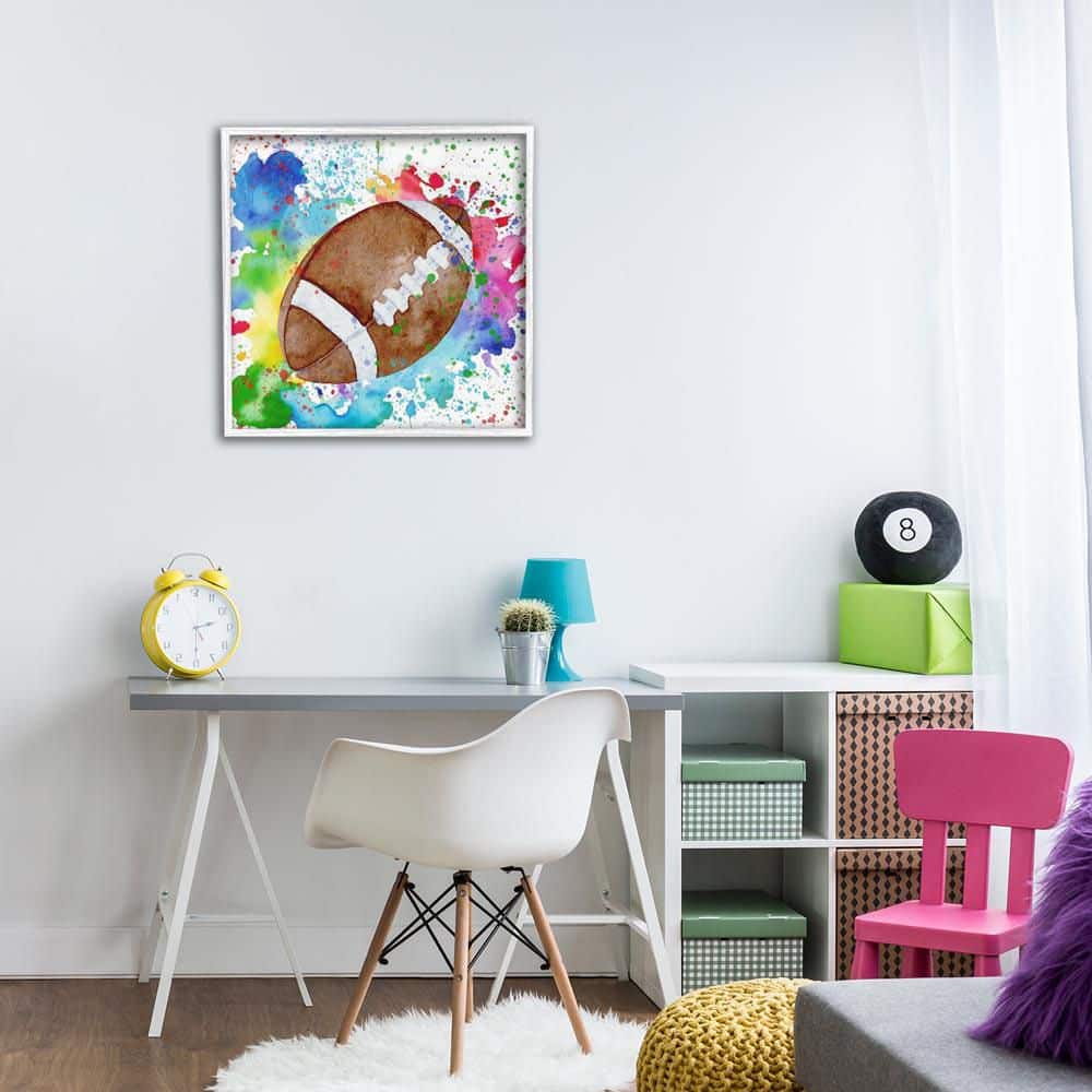 UPC 199235168422 product image for Vivid Splash and Football by Kim Allen White Framed Sports Giclee Art Print 24 i | upcitemdb.com