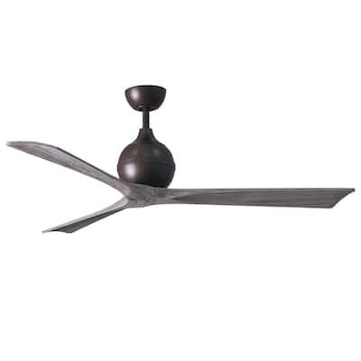 Irene 60 in. Indoor/Outdoor Textured Bronze Ceiling Fan with Remote Control and Wall Control