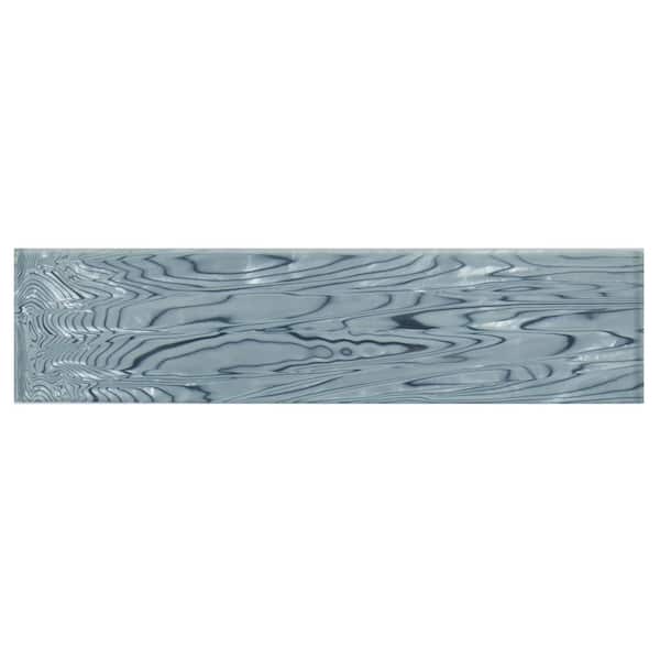 PRIVATE BRAND UNBRANDED Chilcott Treasure 3 in. x 12 in. Glossy Glass Stone Look Wall Tile (5 sq. ft./Case)