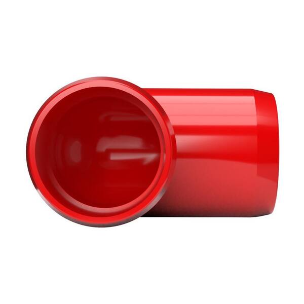 Furniture Grade FORMUFIT F01290E-RD-10 90 degree Elbow PVC Fitting 1/2 Size 1/2 Size Pack of 10 Red Furniture Grade FORMUFIT F01290E-RD-10 90 degree Elbow PVC Fitting 1/2 Size 1/2 Size Pack of 10 Red
