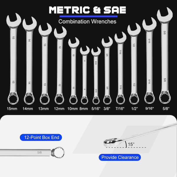 Laybus 240-Piece Blue Mechanic Tool Set, Universal Household Auto