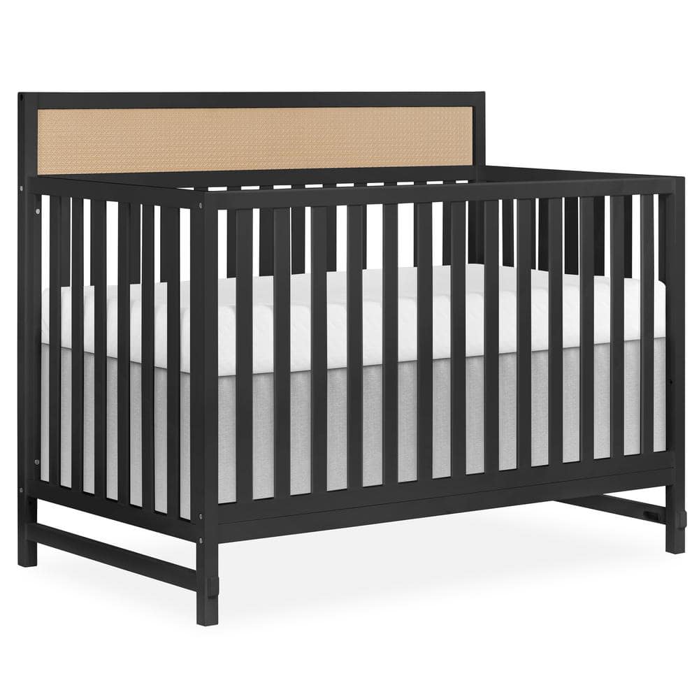 Dream On Me Kai Convertible Crib, Matte Black