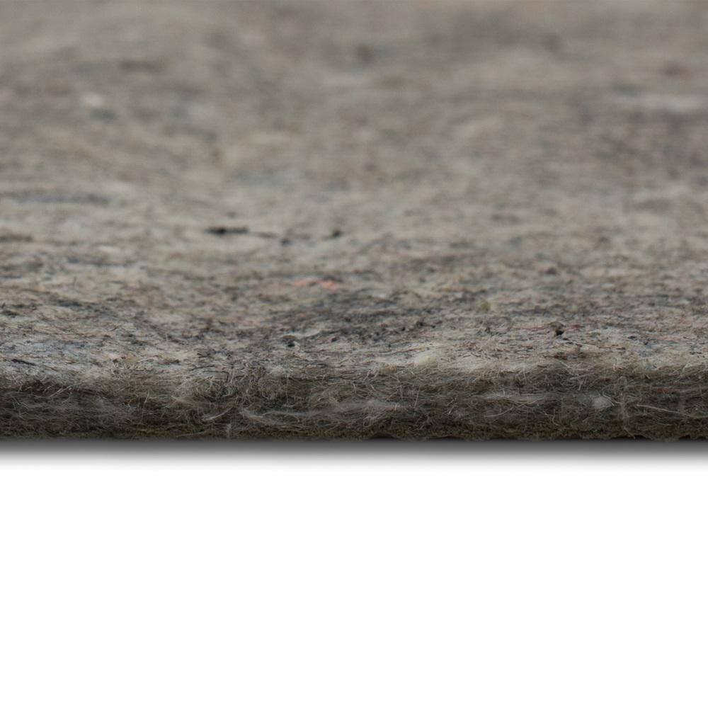 7'6" x 10' Gray Recycled Synthetic Dual Surface Rug Pad