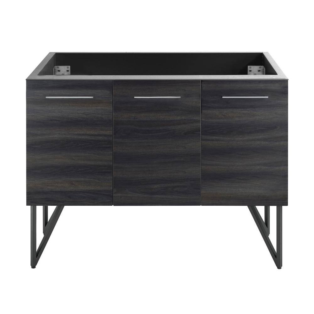 Annecy 48.8 in. W x 23 in. D x 8 in. H Bath Vanity Cabinet without Top in Black Walnut price history on PriceWatchPro