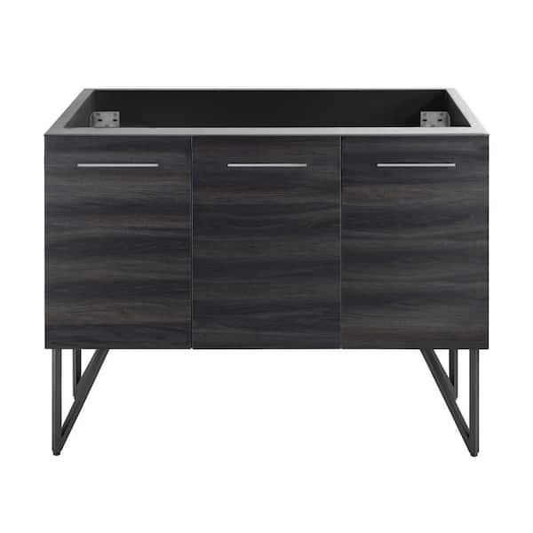 Swiss Madison Annecy 48.8 in. W x 23 in. D x 8 in. H Bath Vanity Cabinet without Top in Black Walnut