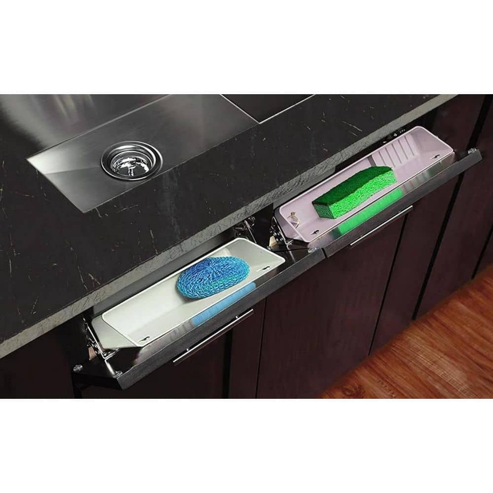 11 in. W White Plastic Kitchen Sink Front Tip-Out Accessory Trays with Mounting Screws, Conventional Open Tray price history on PriceWatchPro