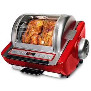 EZ-Store 7.5 Qt. Red Rotisserie Oven