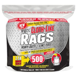 10 in. x 11 in. Cloth-Like Rags (500-Count)