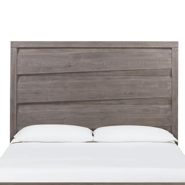 Benjara Vero Brown Wood Frame Queen Size Panel Bed with