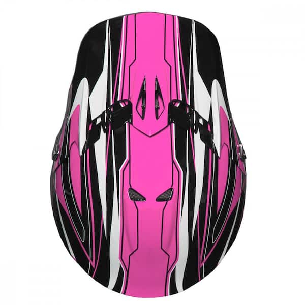EVS T3 Works Youth MX Offroad Helmet Pink/White/Black MD 