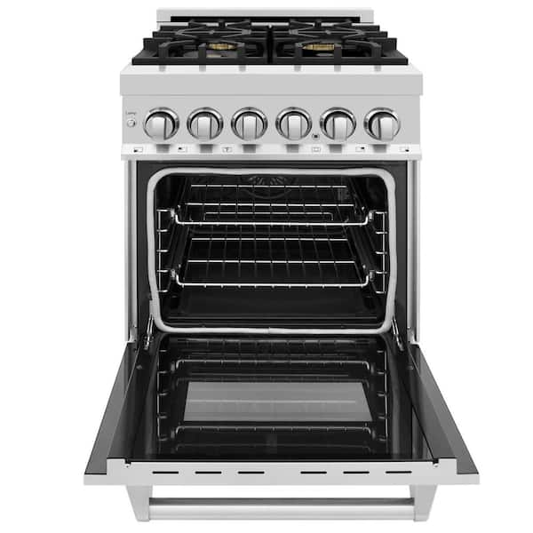 Bravo KITCHEN 24 in. 4-Element Electric Range with Broil, Pizza and  Convection in Stainless Steel BV241RE - The Home Depot