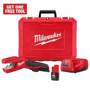 M12 12V Lithium-Ion Cordless Copper Tubing Cutter Kit with 1.5 Ah Battery, Charger and Hard Case