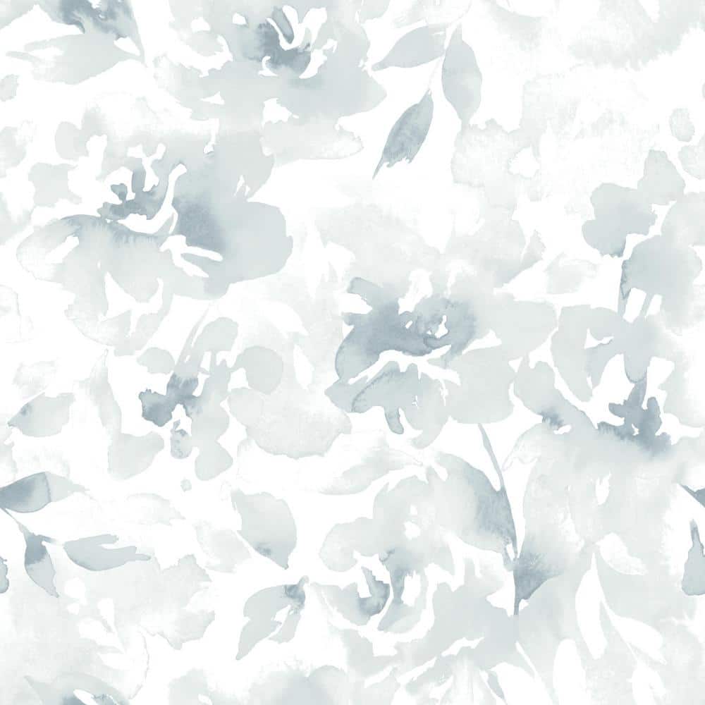 Magnolia Home by Joanna Gaines Blue Renewed Floral Non Woven Preium Paper Peel and Stick Matte Wallpaper Approximately 34.2 sq. ft -  PSW1492RL
