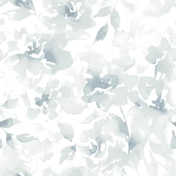 Blue and white boho floral Wallpaper  Peel and Stick or NonPasted