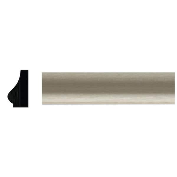 Ornamental Mouldings OML116-4FTWHW .437 in. D X .75 in. W X 47.5 in. L Unfinished White Hardwood Base Cap Moulding