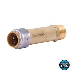 Max 1/2 in. Push-to-Connect x MIP Brass Slip Adapter Fitting