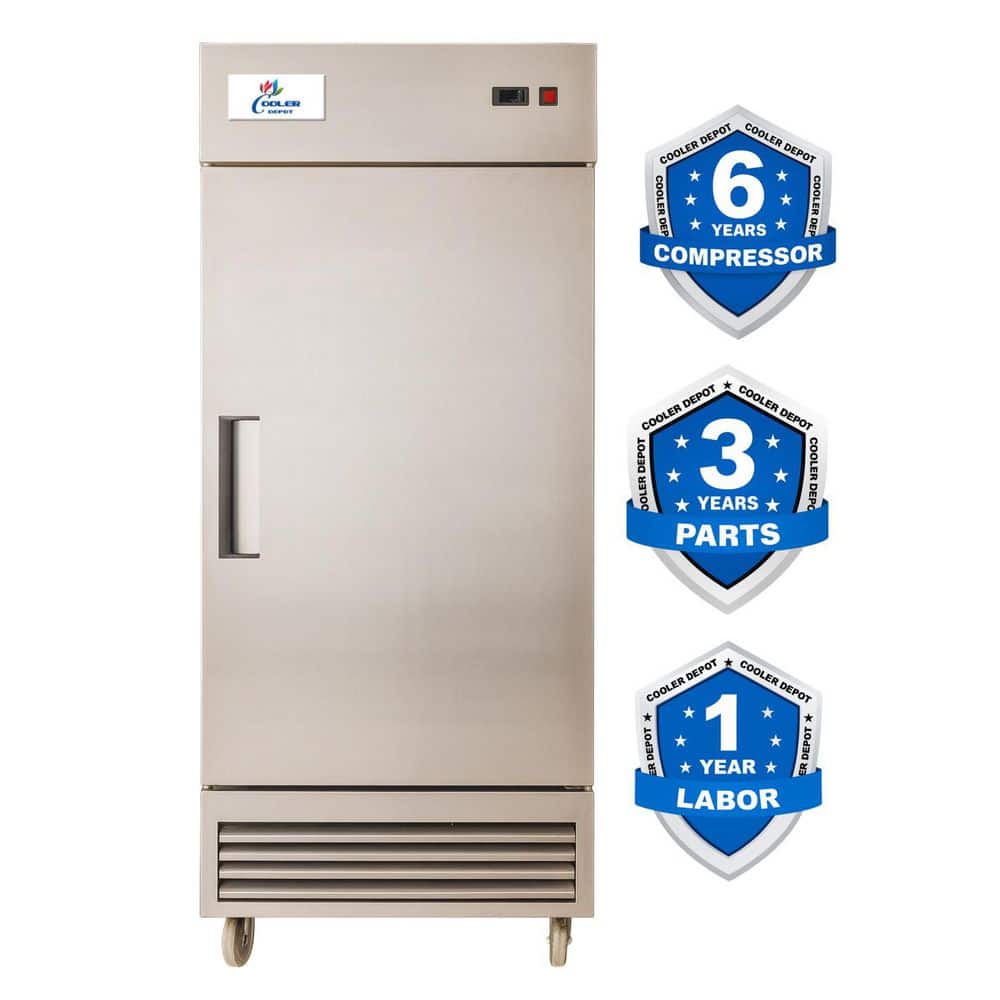 29 in. W 23 cu. ft. NSF Auto Defrost 1-Door Commercial Reach In Upright Freezer in Stainless Steel price history on PriceWatchPro