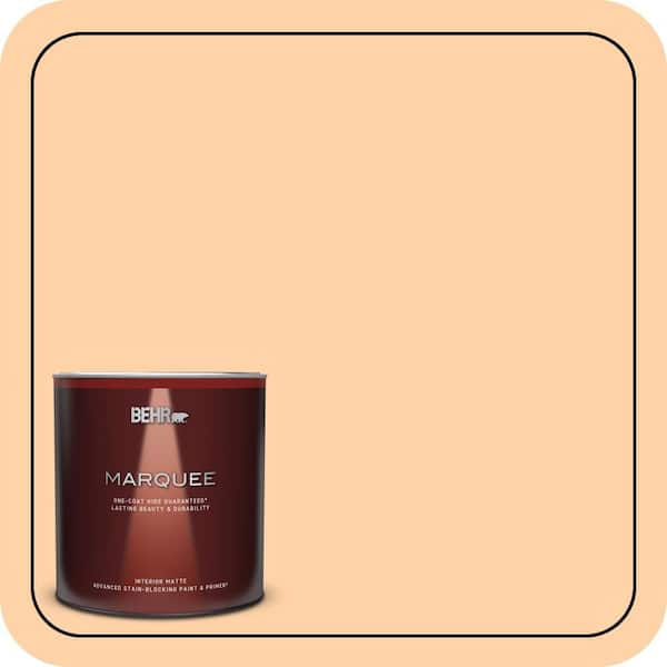 BEHR MARQUEE 1 qt. #P220-3 Tropical Fruit Matte Interior Paint & Primer