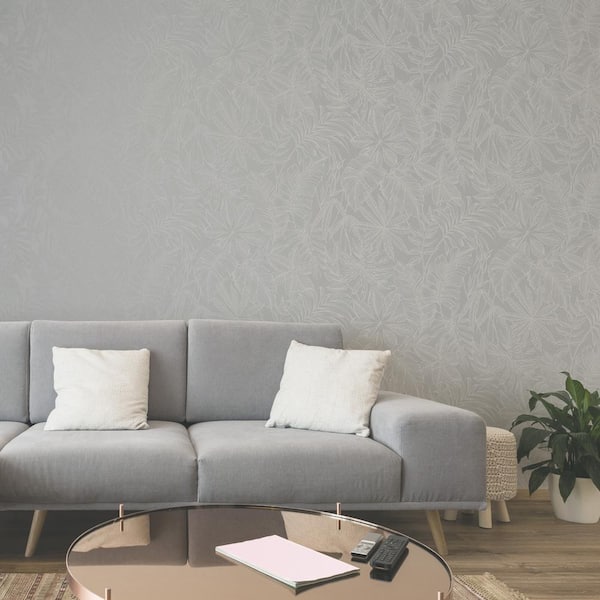 Tropic Archive Mid Grey Wallpaper