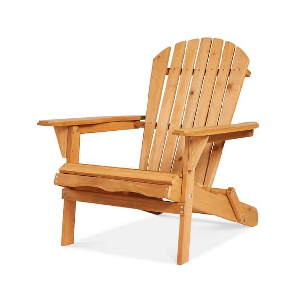 Unbranded Patio Furniture Folding Adirondack Chair Outdoor Wooden Accent Furniture