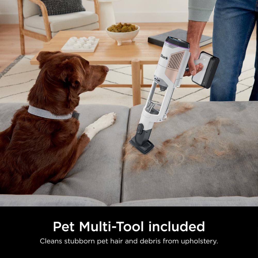 Shark White Cordless Stick Vacuum with HEPA Filter for Pets