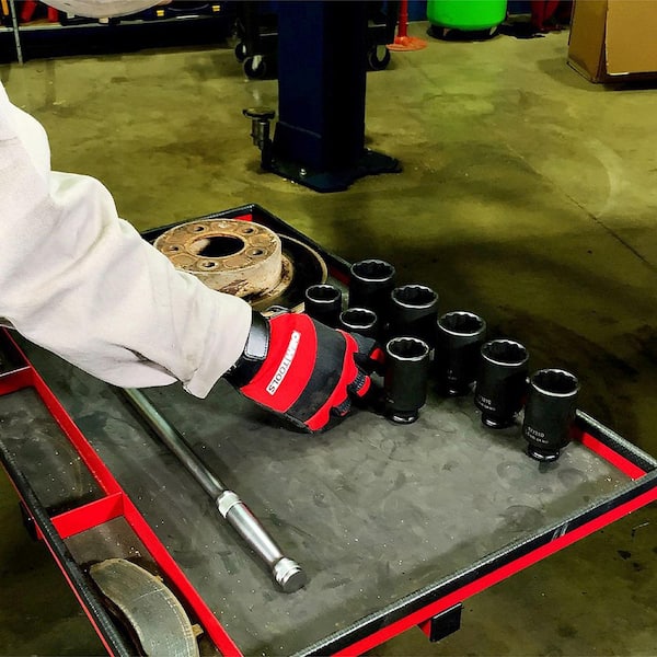 OEMTOOLS 1/2 in. Drive Axle Nut 12 Point Metric Socket Set (8