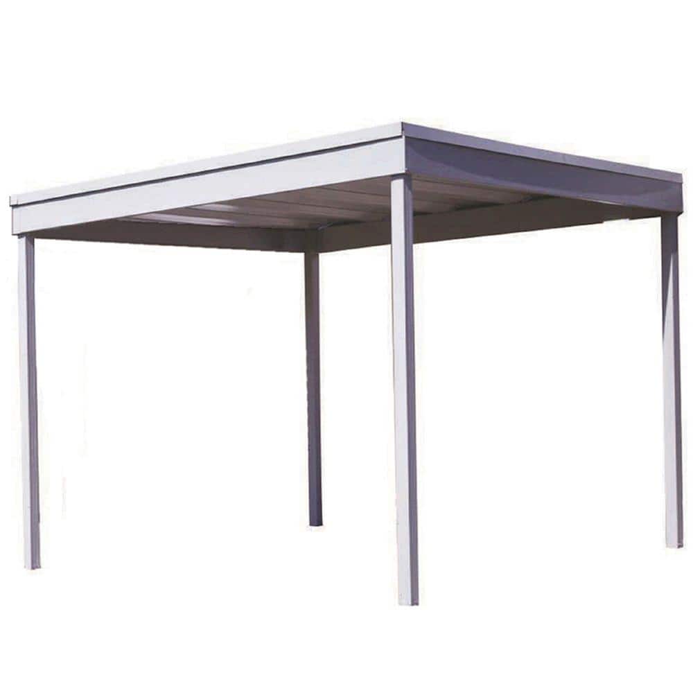 Eggshell 10' x 10' Galvanized Steel Freestanding Carport