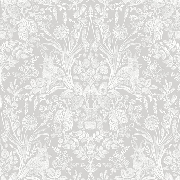 HOLDEN Woodland Damask Grey Non-Pasted Wallpaper (Covers 56 sq. ft.)