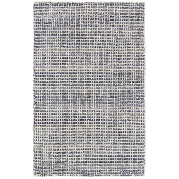 Homer Hand Loom Knotted Wool/Viscose Blue 3 ft. x 8 ft. Indoor Runner Rug
