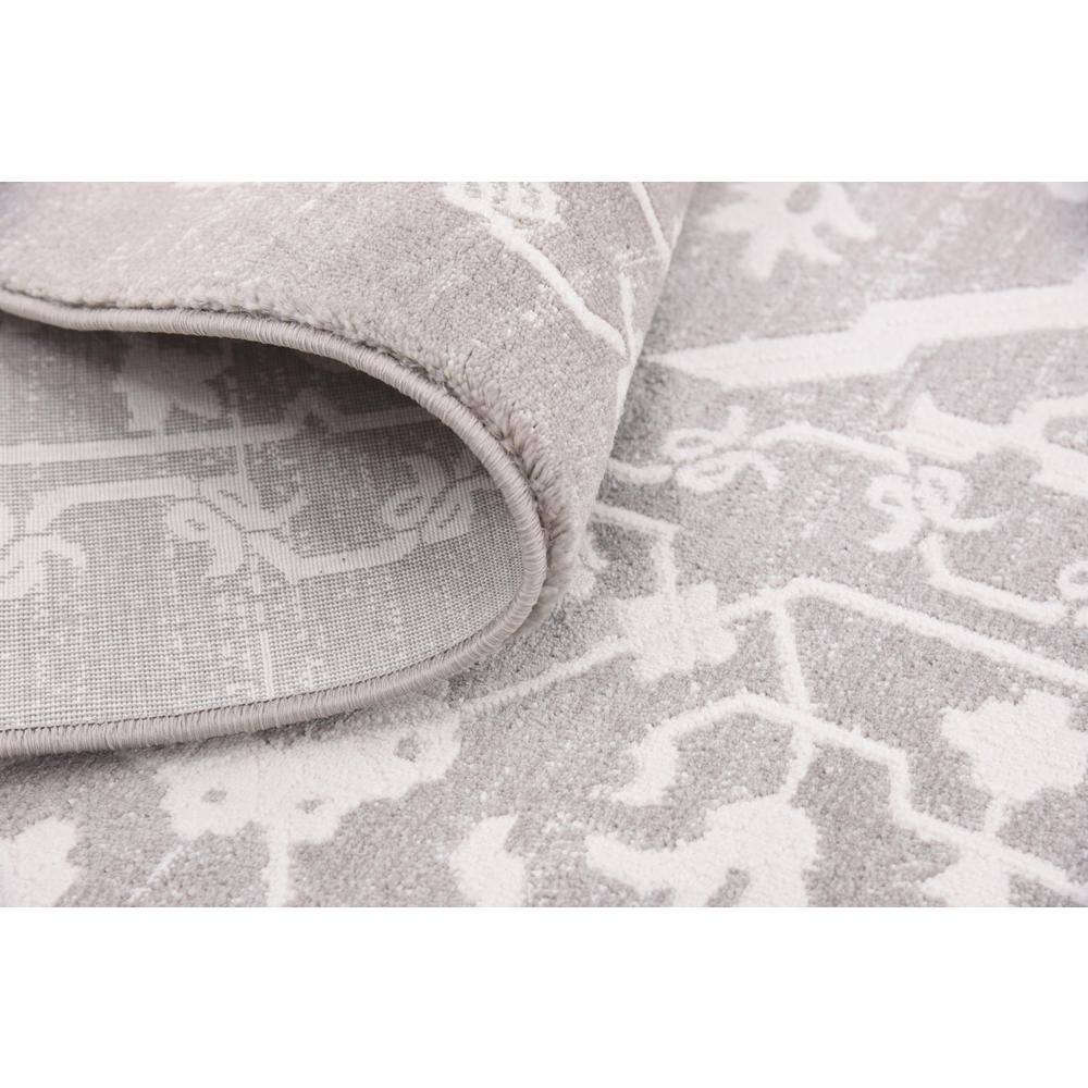 Light Gray Modern Classical 8' x 10' Indoor Abstract Rug