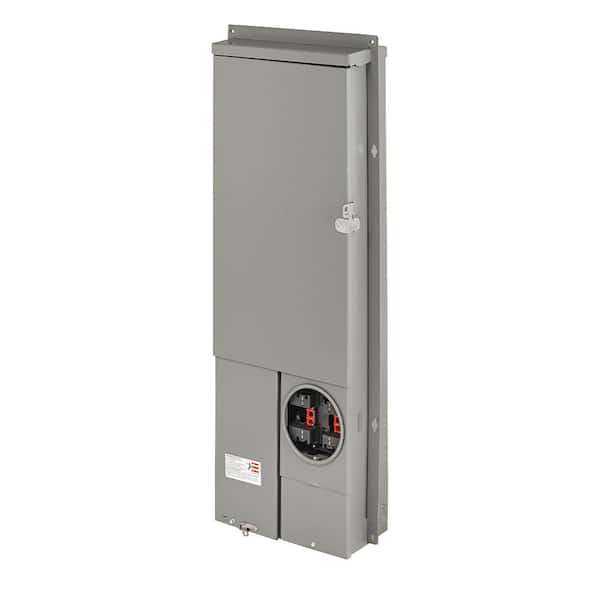 200 Amp 40-Space, 40-Circuit Outdoor All-In-One Meter Main Combo Load Center, Solar Ready, UG/OH Semi-Flush LG420-BER