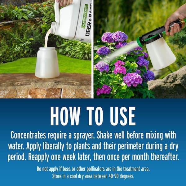 Liquid Fence Animal Repellent Concentrate For Deer and Rabbits 1 gal